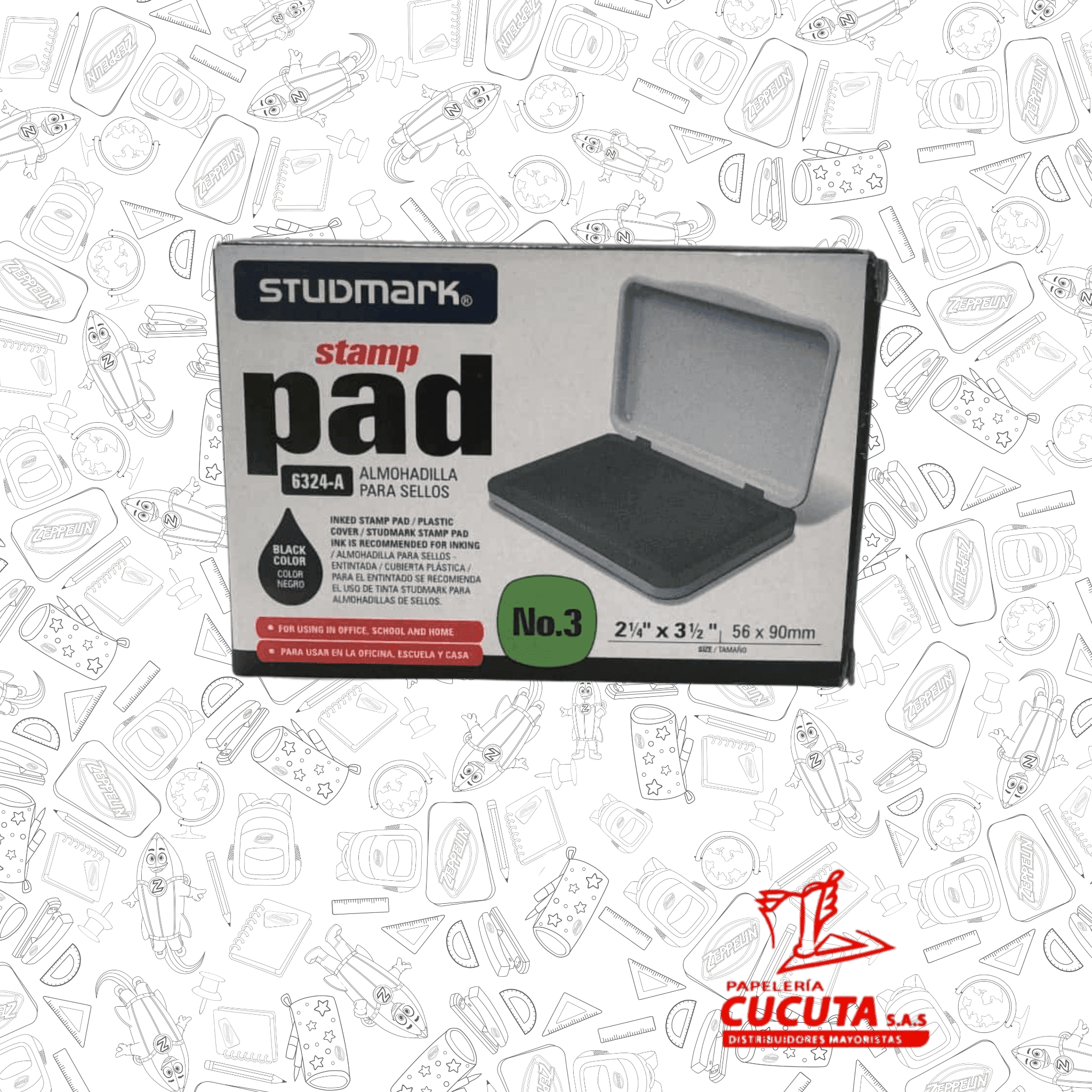 ALMOHADILLA CON TINTA R/F HUHUA GIGO-6324 vista 2