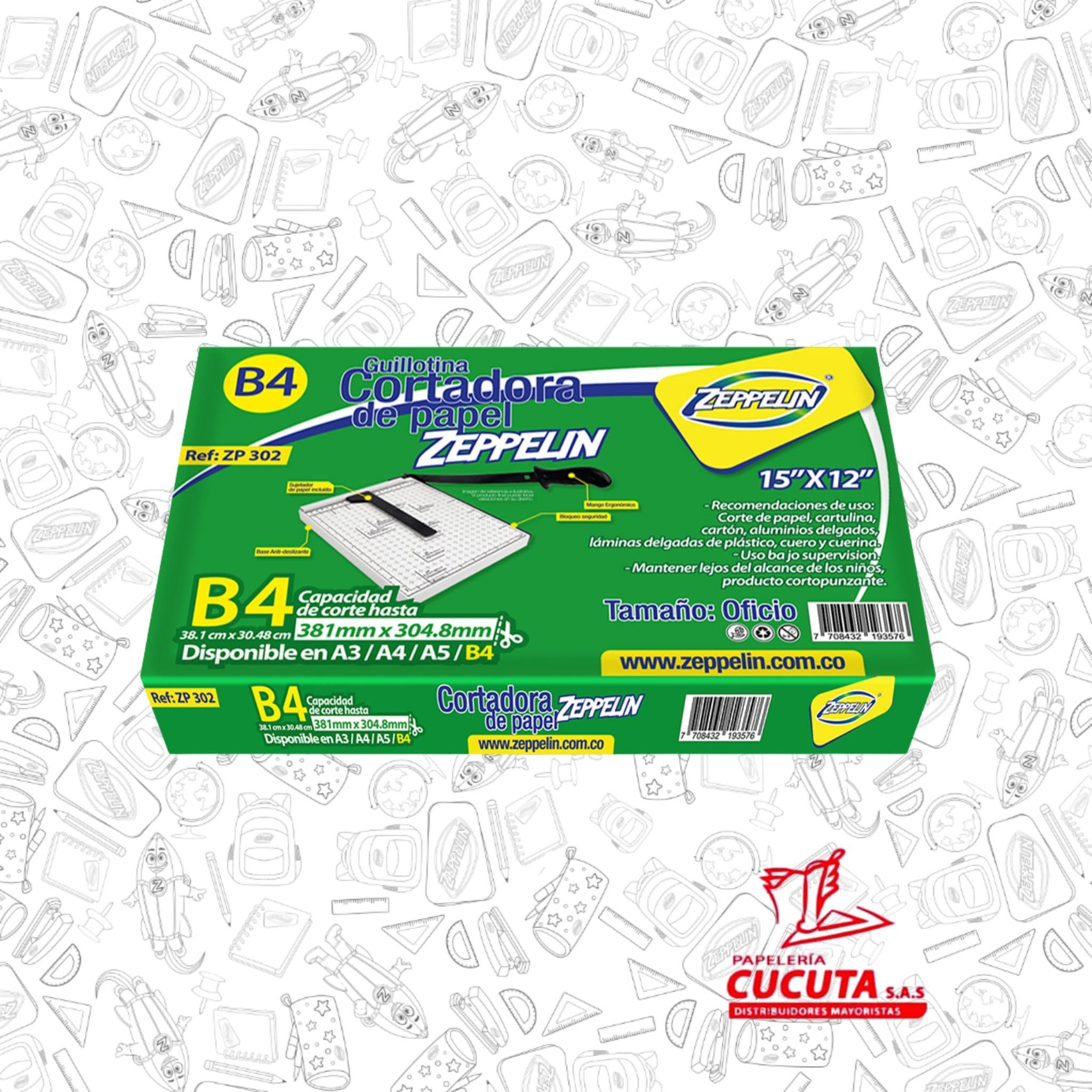 GUILLOTINA METALICA GDE B4  38.1X30.48CM ZP302 ZEPPELIN