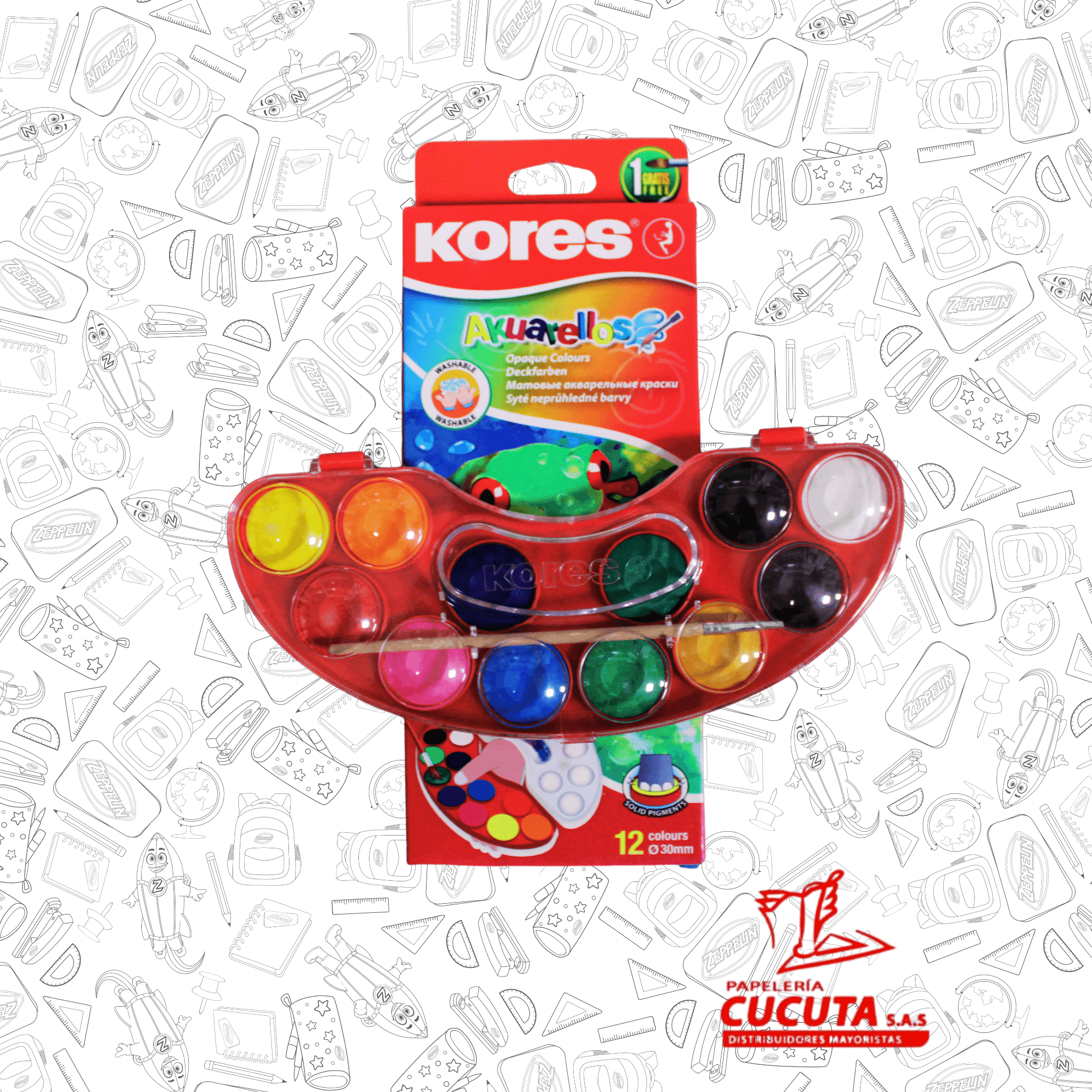SET AKUARELA X 12  KORES