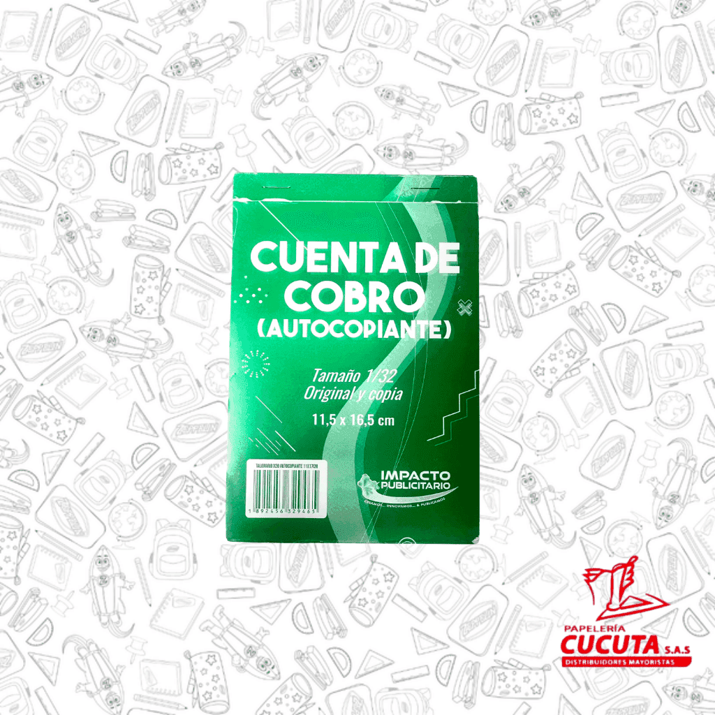 FACTURERO AUTOCOPIANTE PQÑ IMPACTO PUBLICITARIO vista 2