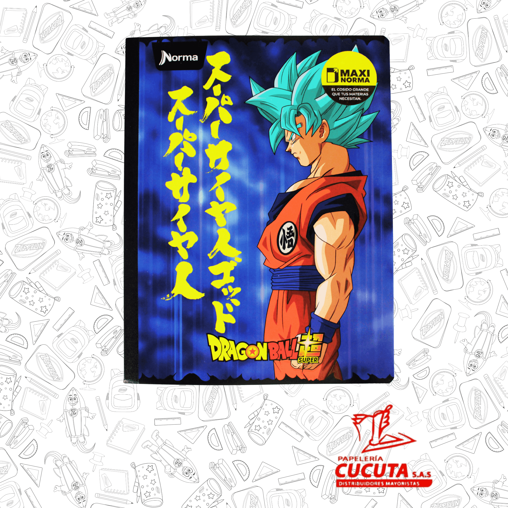 CUADERNO COSIDO GRANDE G/M 100HJ-1 MAXI NORMA vista 2