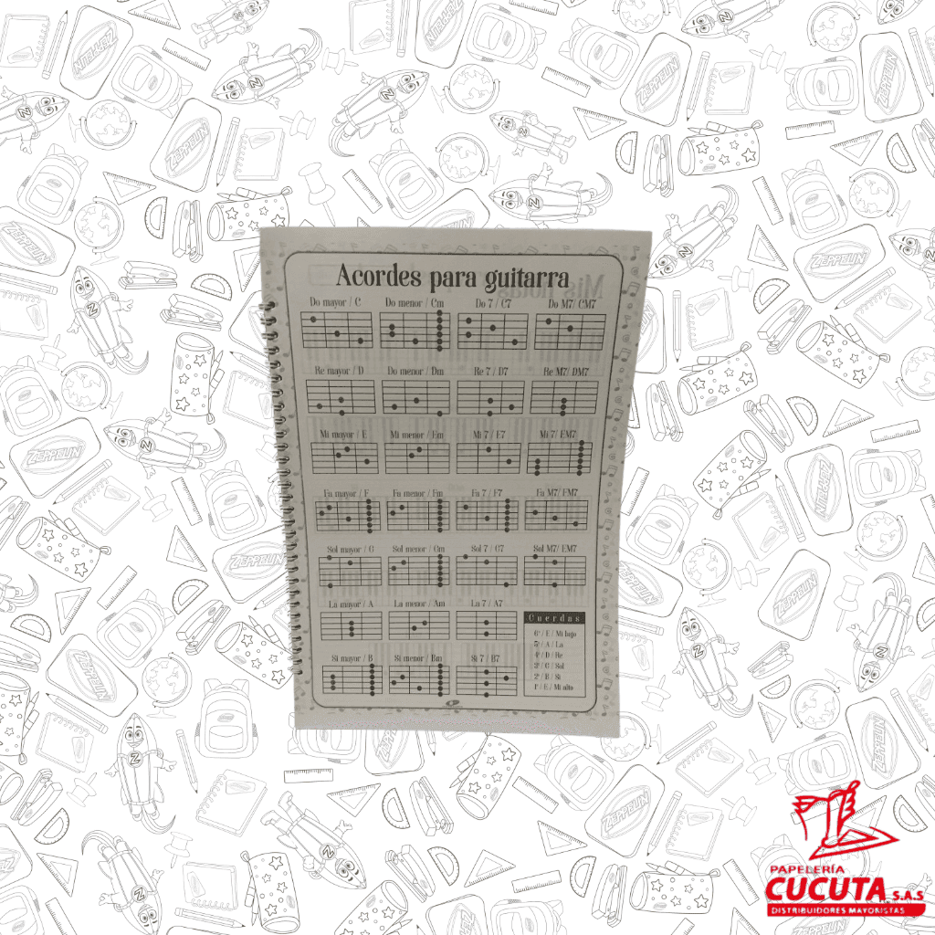 CUADERNO MUSICA PENTAGRAMADO FABRIFOLDER vista 2