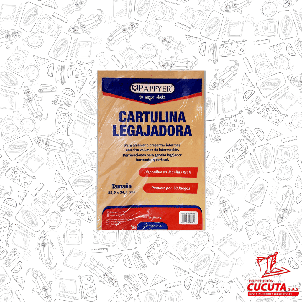 CARTULINA LEGAJADORA X 50