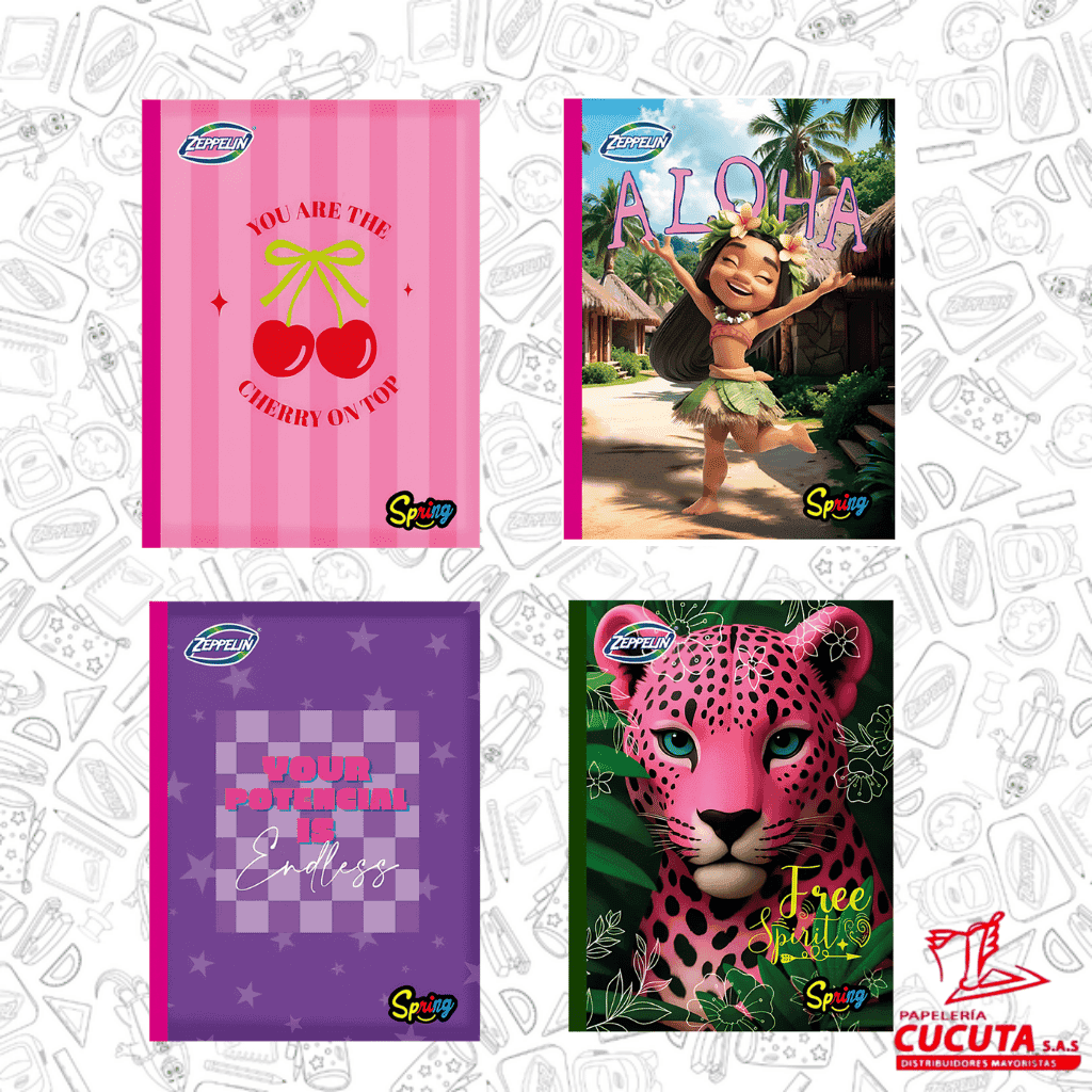 CUADERNO COSIDO 100 -3 ZEPPELIN SPRING PC X 90 vista 2
