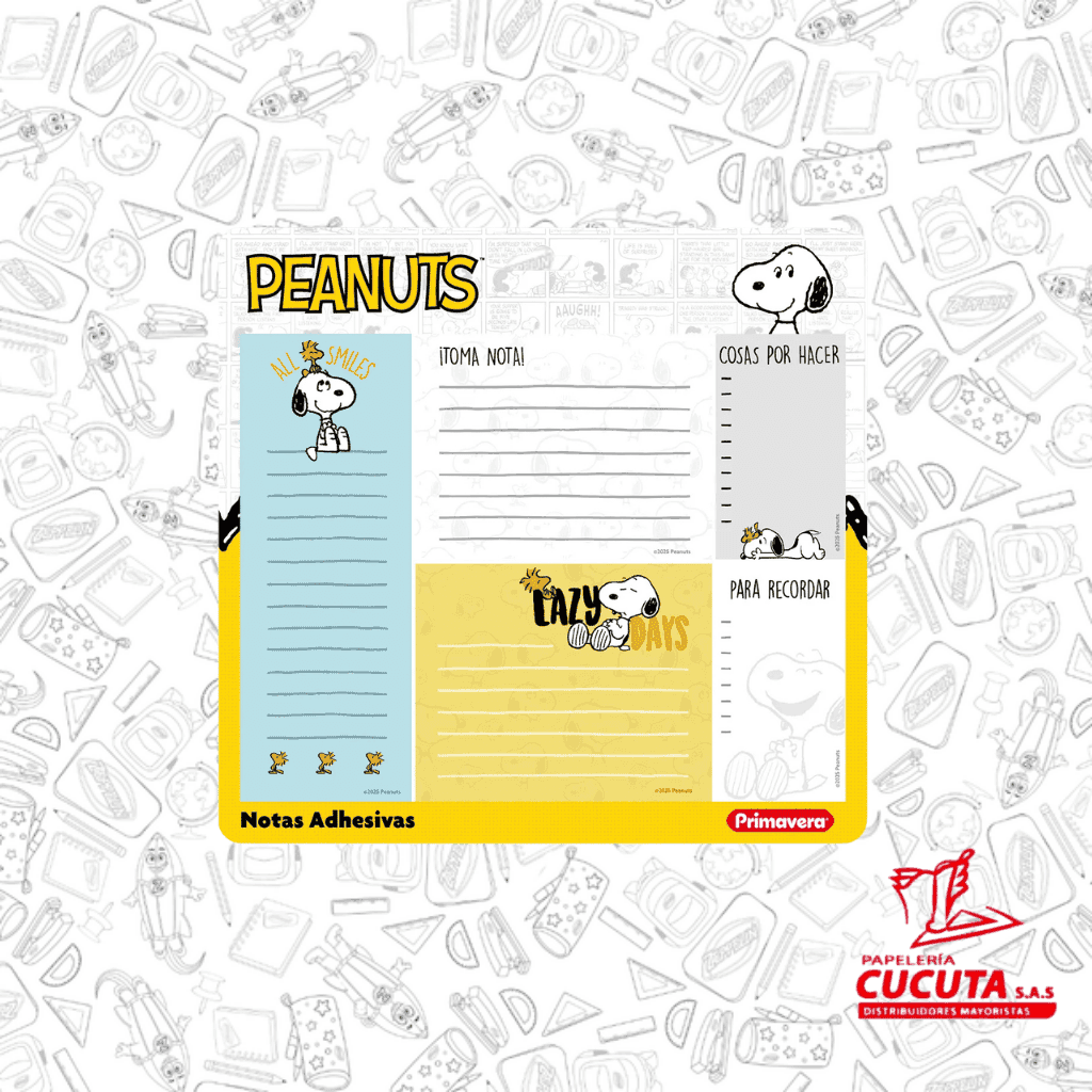 SET NOTAS ADHESIVAS PRIMAVERA PERSONAJES