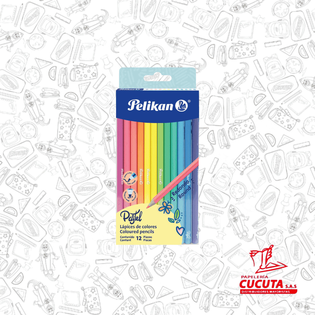 COLOR X 12 PASTEL 3.3 MM PELIKAN
