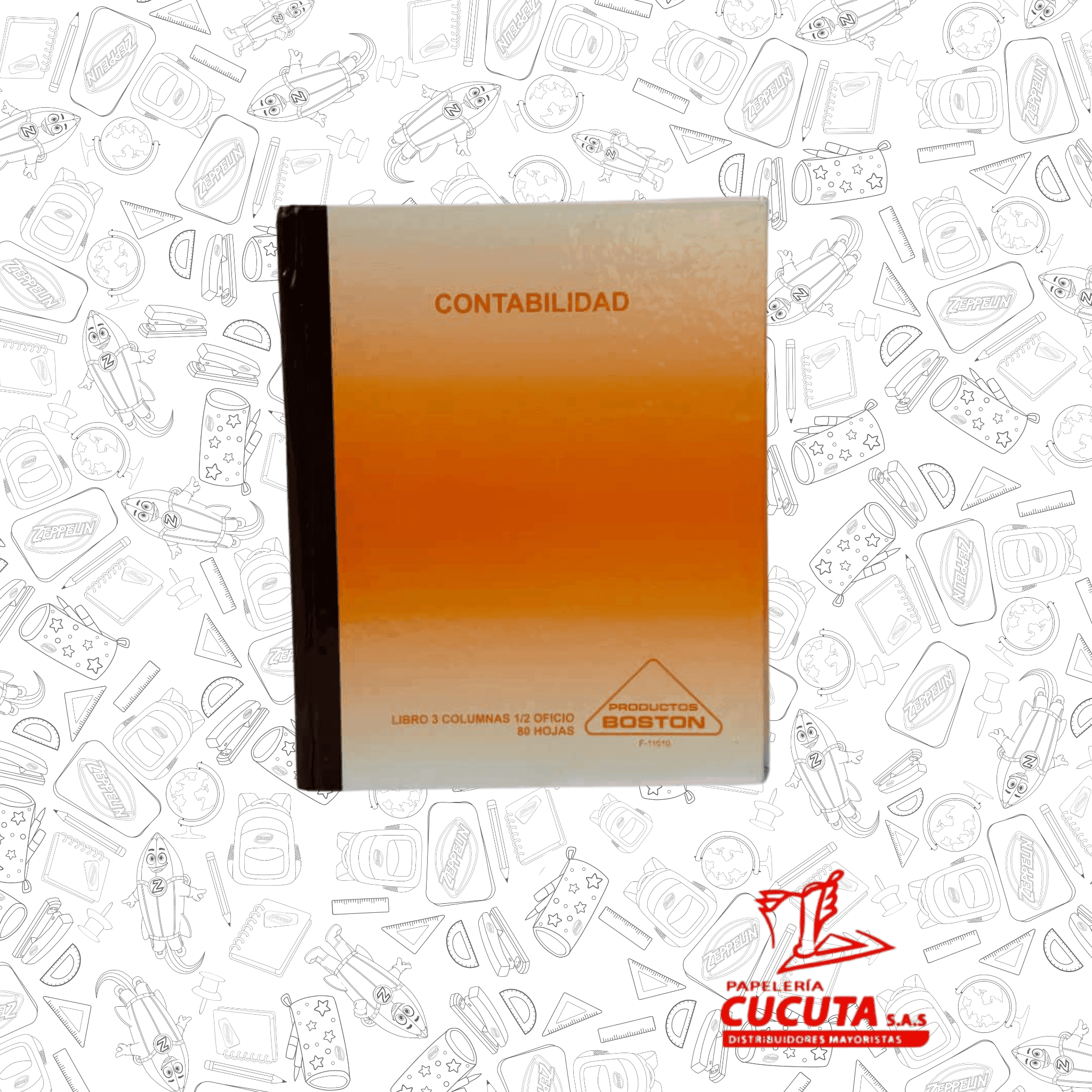 LIBRO CONTABILIDAD 1/2 OFICIO 80 HJ BOSTON