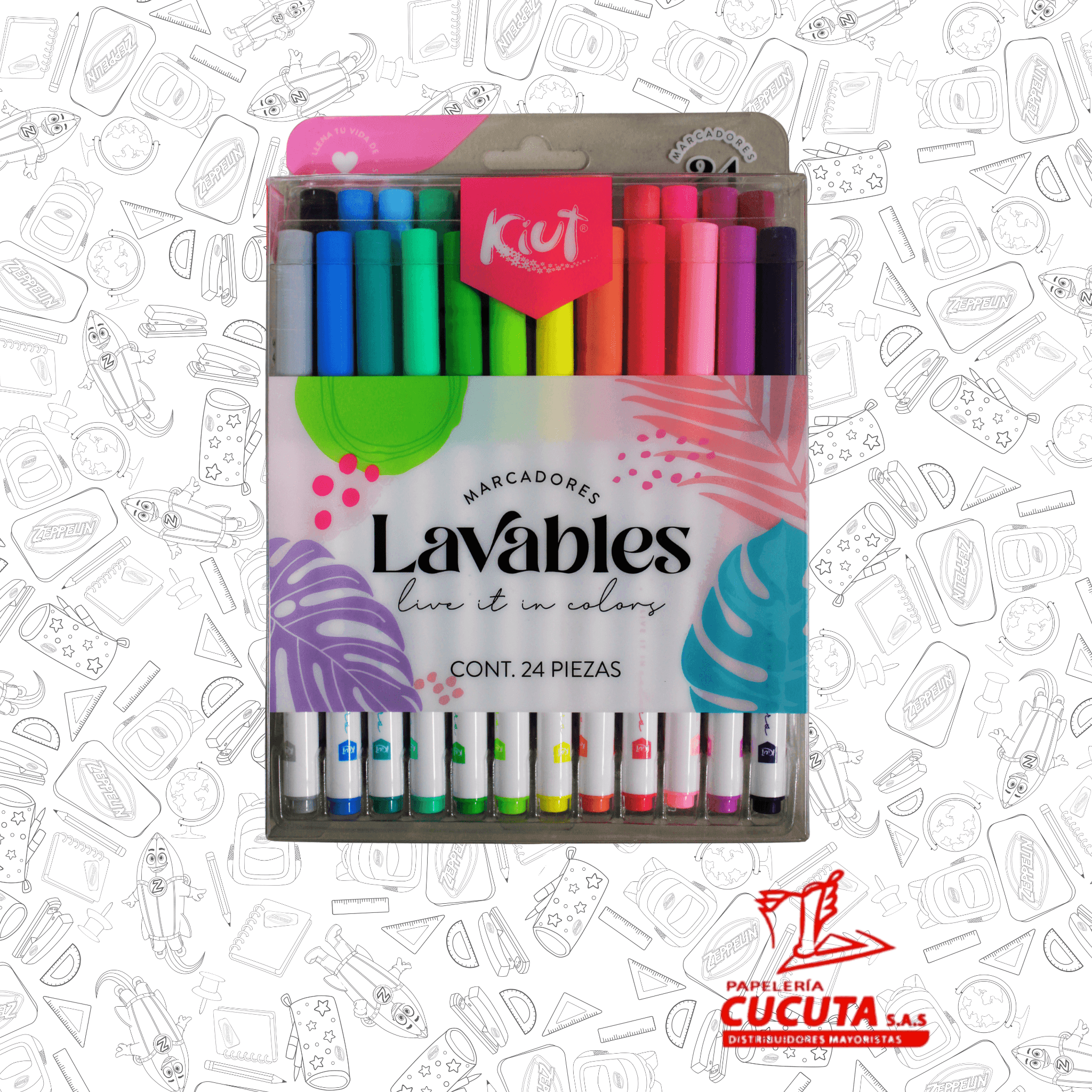 MARCADOR LAVABLE KIUT X 24 NORMA