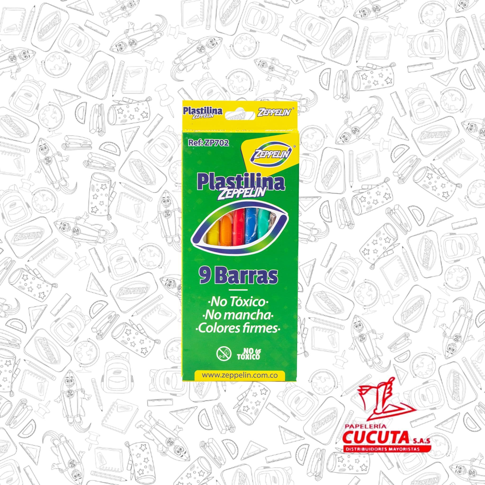 PLASTILINA LARGA X9 ZP 702 ZEPPELIN PACA X 132