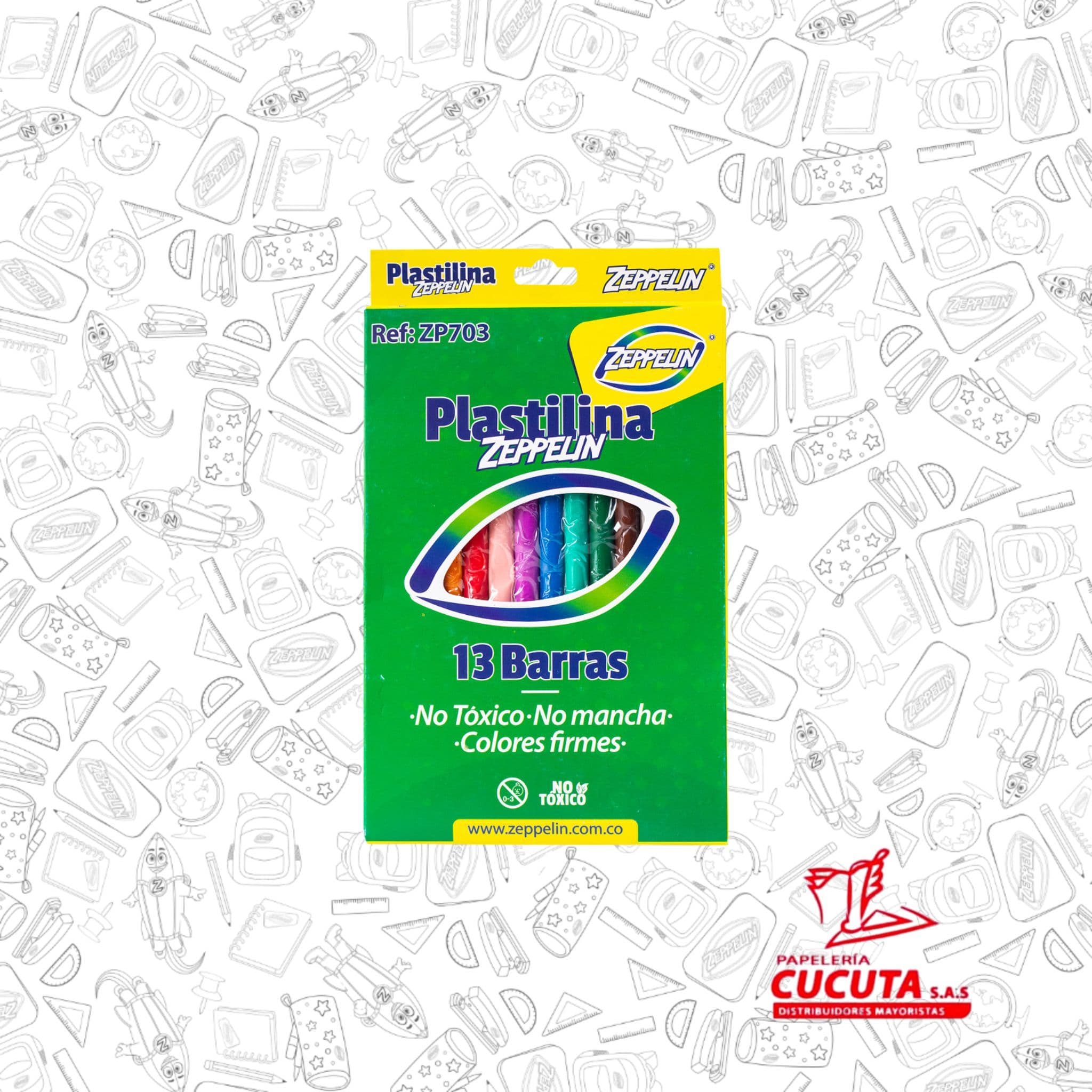 PLASTILINA GDE X13 ZP 703 ZEPPELIN PACA X 80