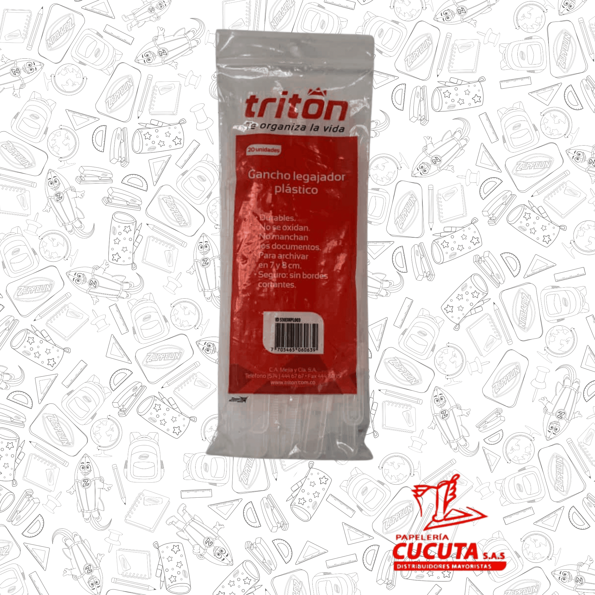 GANCHO LEGAJADOR PLASTICO TRITON