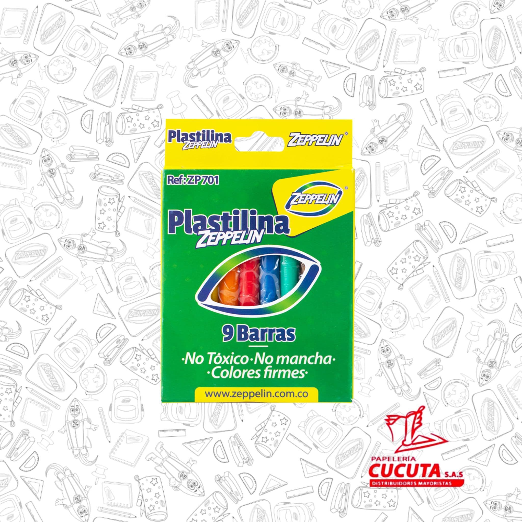 PLASTILINA CORTA X9 ZP 701 ZEPPELIN PC X240