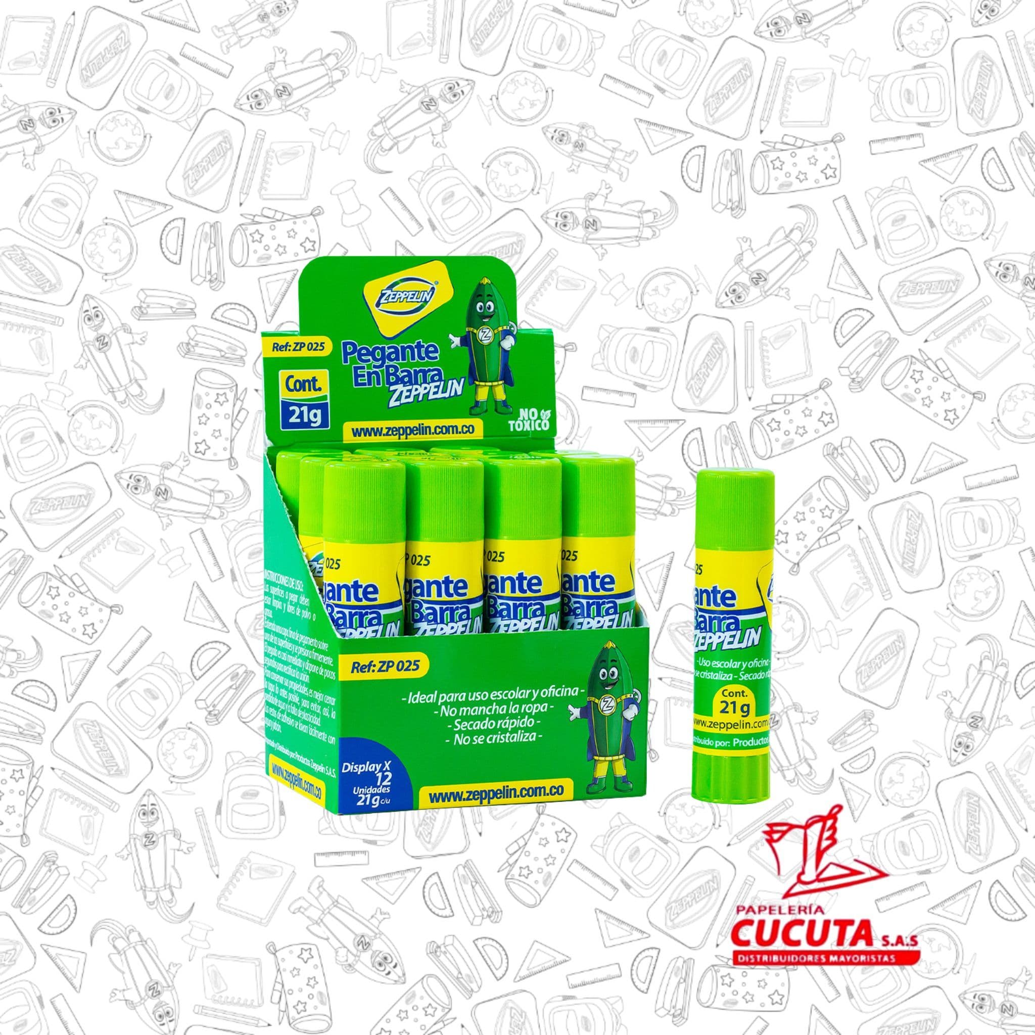 PEGANTE BARRA 21 G ZP025 PCX384 TAPA VERDE ZEPPELIN