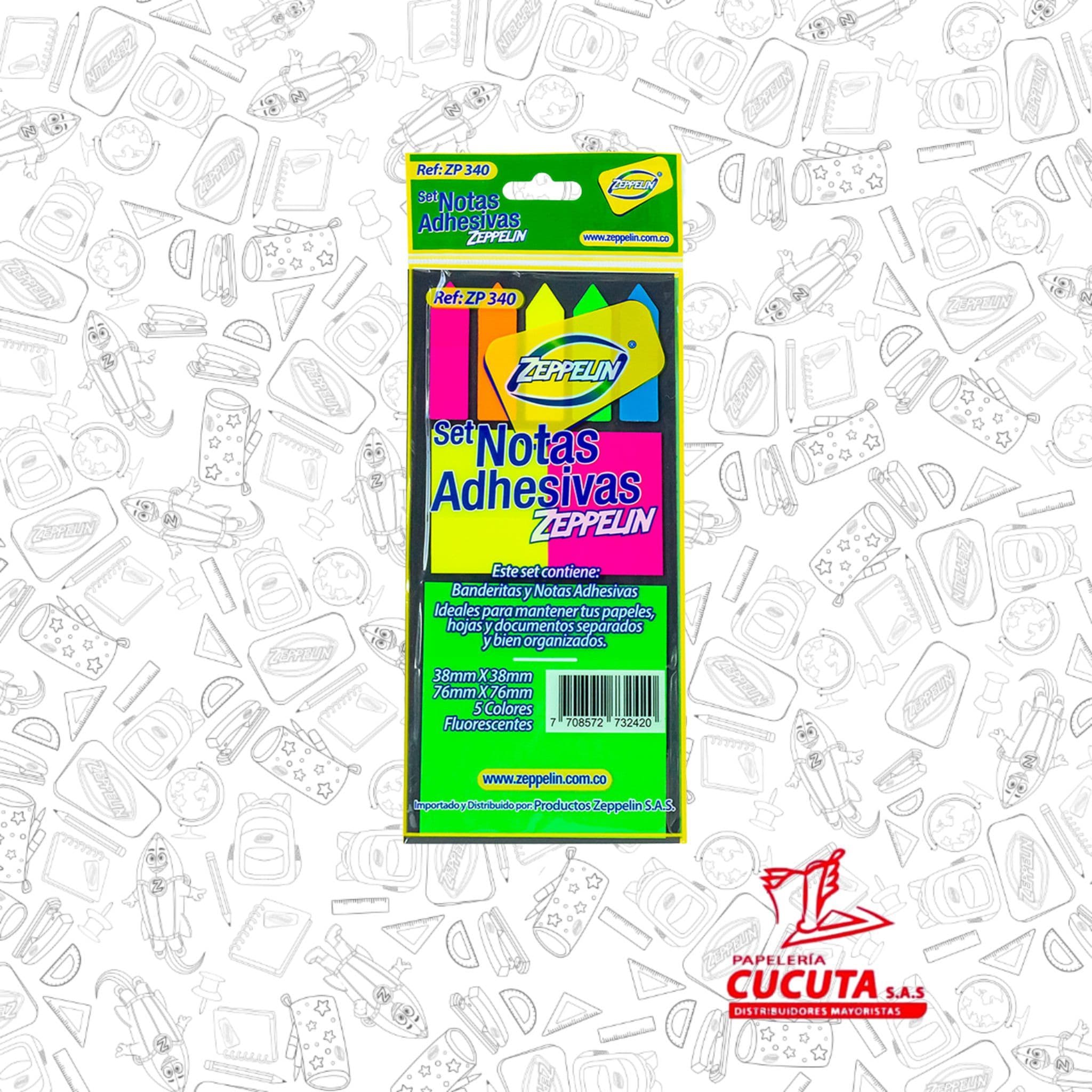 SET NOTAS ADHESIVAS ZP 340 ZEPPELIN