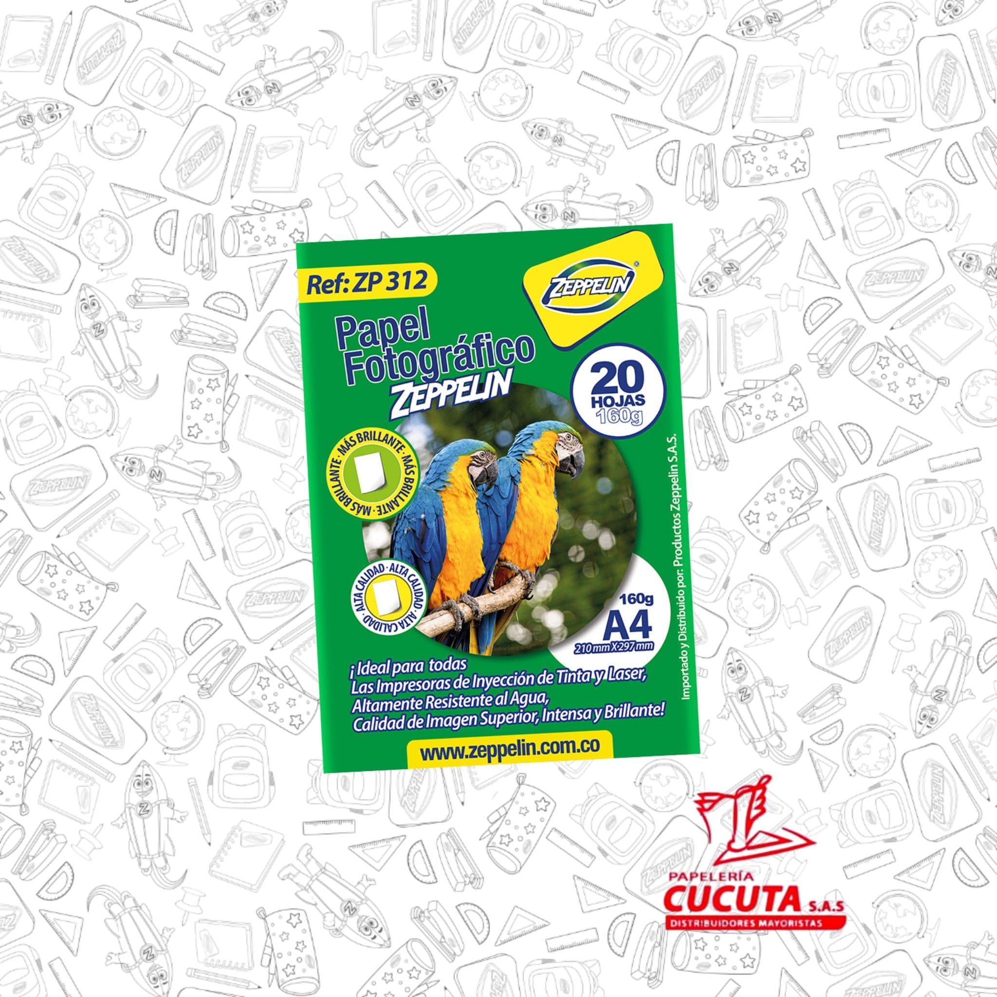 PAPEL FOTOGRAFICO 160 GR ZP 312 ZEPPELIN