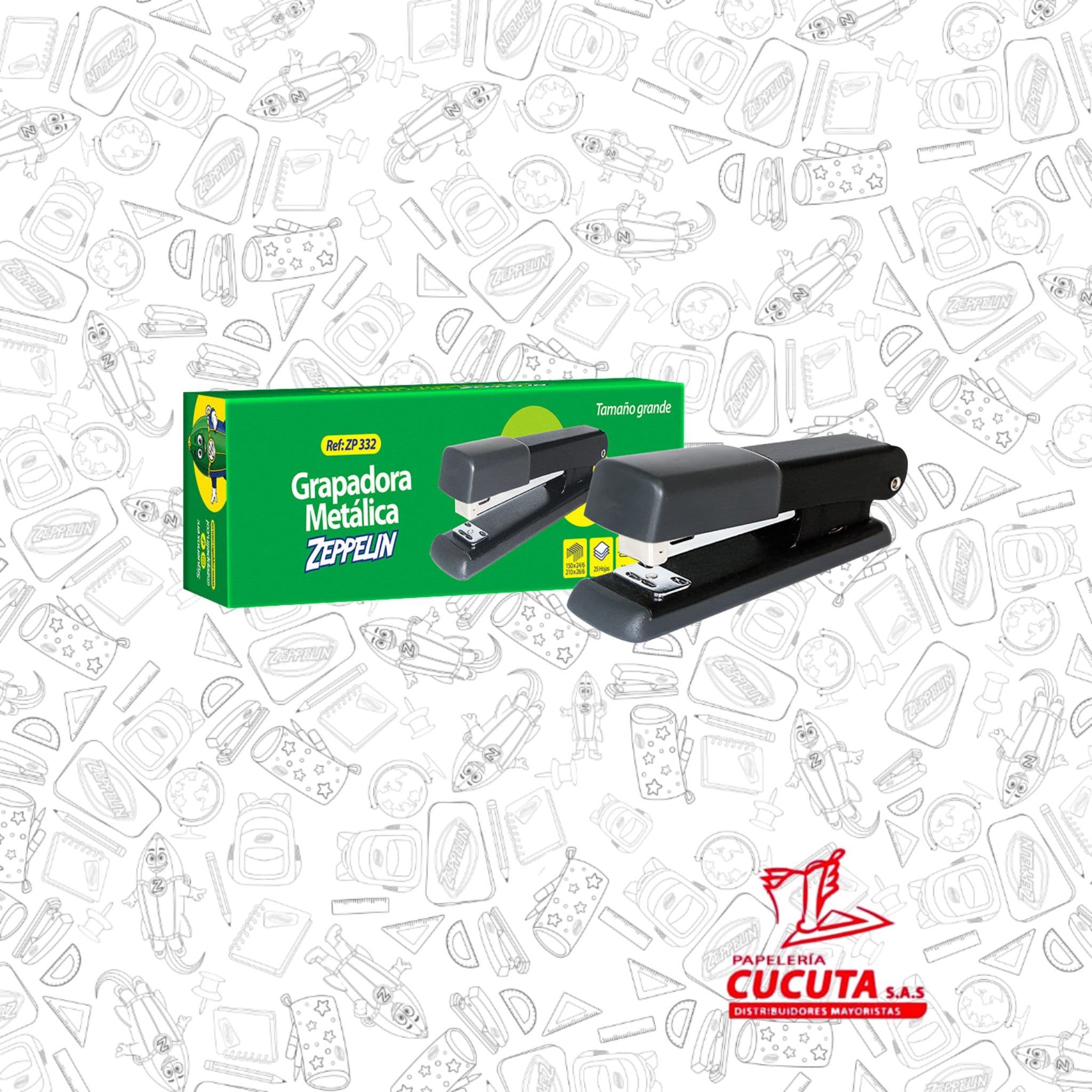 GRAPADORA METALICA GRANDE ZP 332 ZEPPELIN