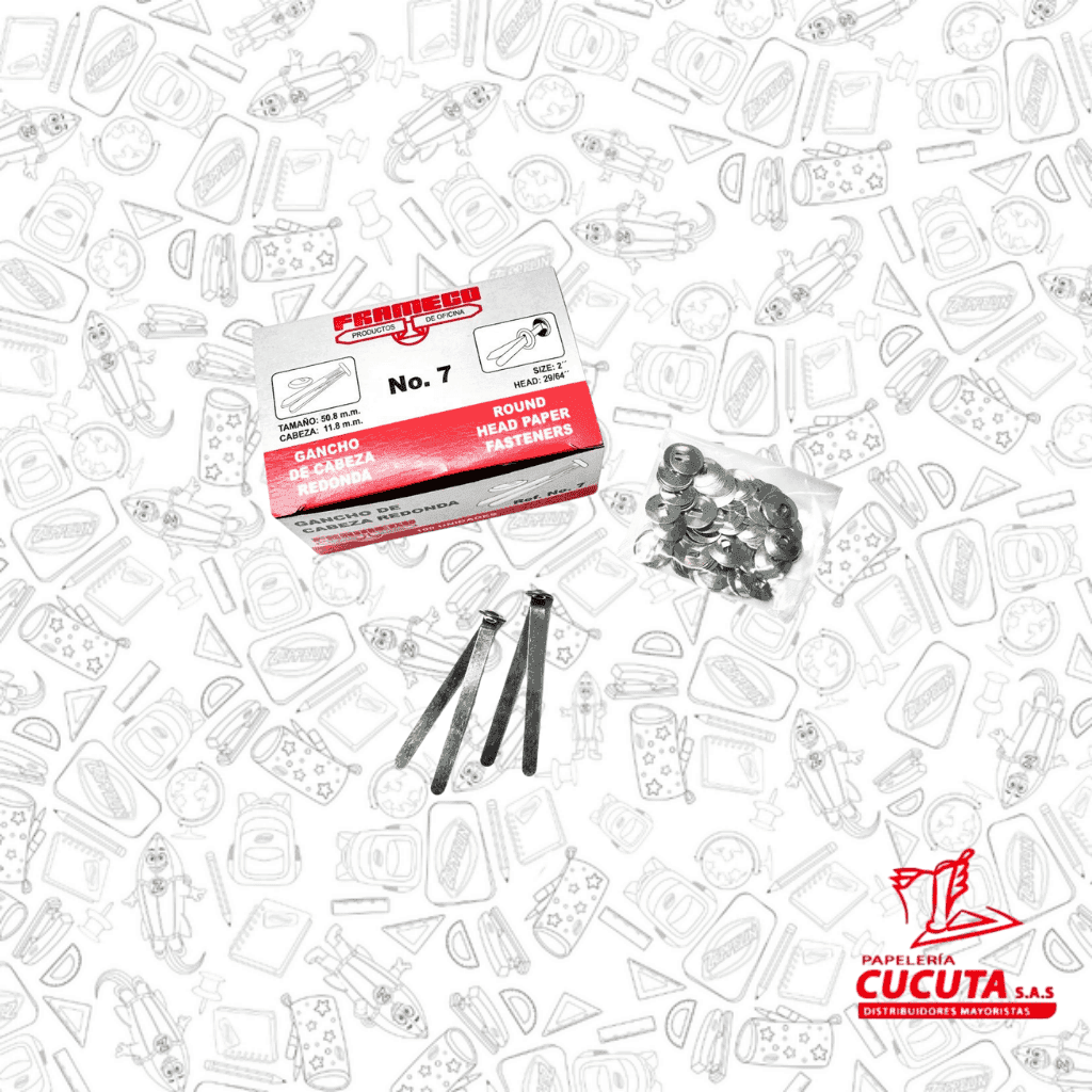 GANCHO EXPEDIENTE # 7 / 2" FRAMECO X 100