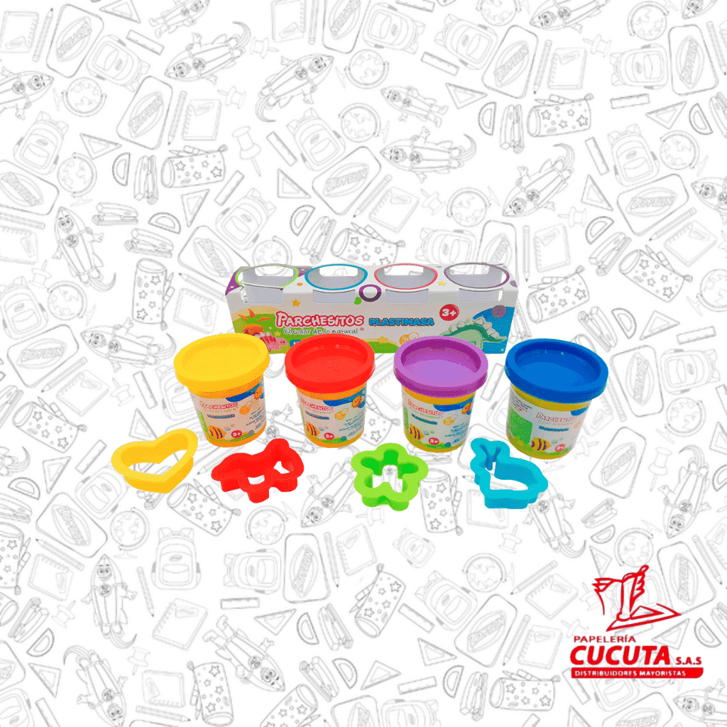 PLASTIMASA X 4 BASICO PARCHESITOS