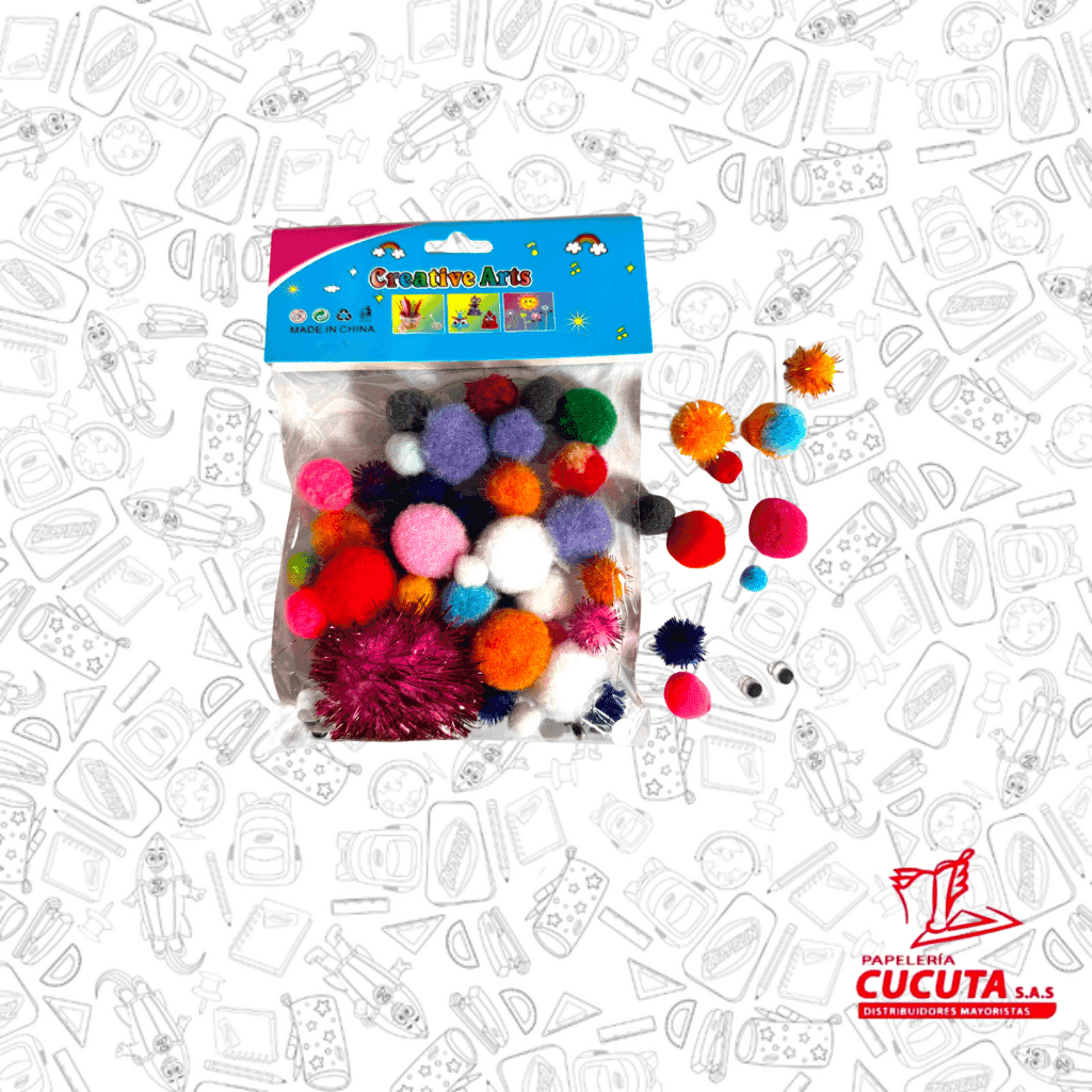 POMPONES SURTIDOS CON OJOS MOVILES CLARK