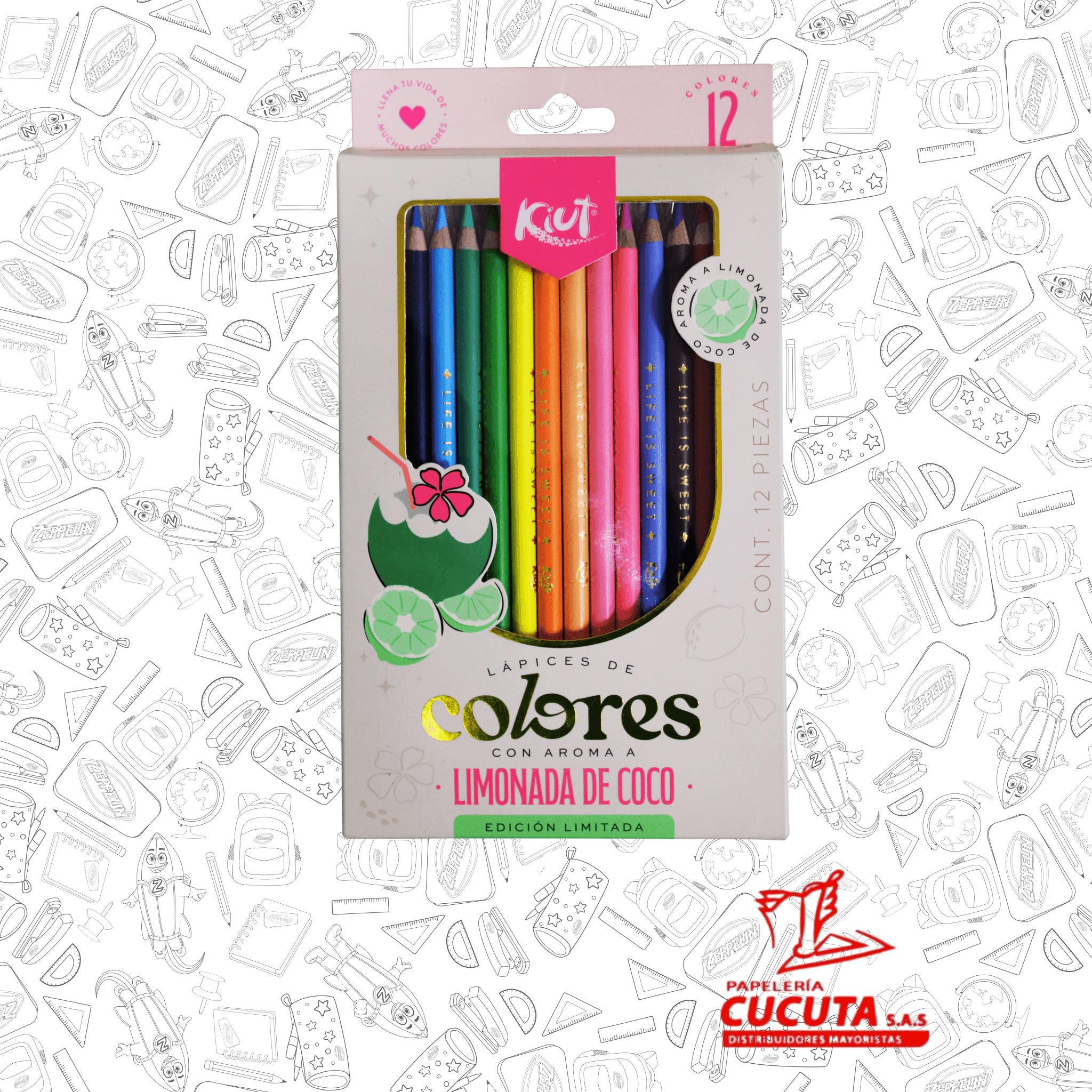COLORES KIUT X12 CON AROMA