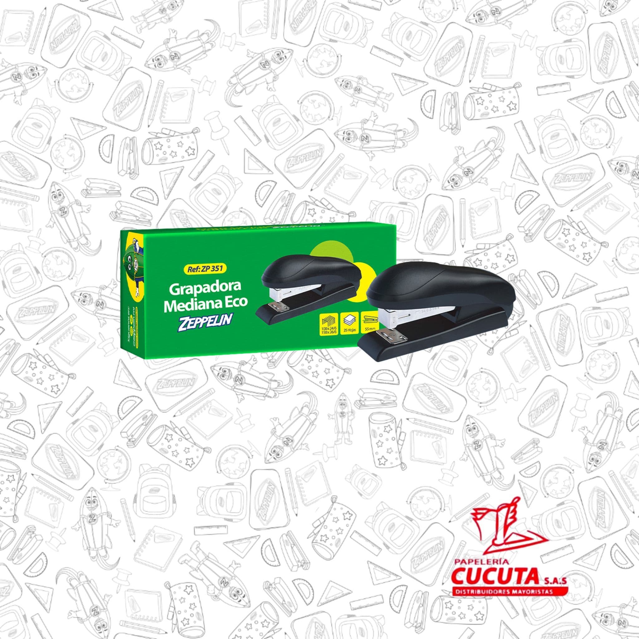 GRAPADORA MEDIANA PLASTICA ZEPPELIN R/ ZP 351