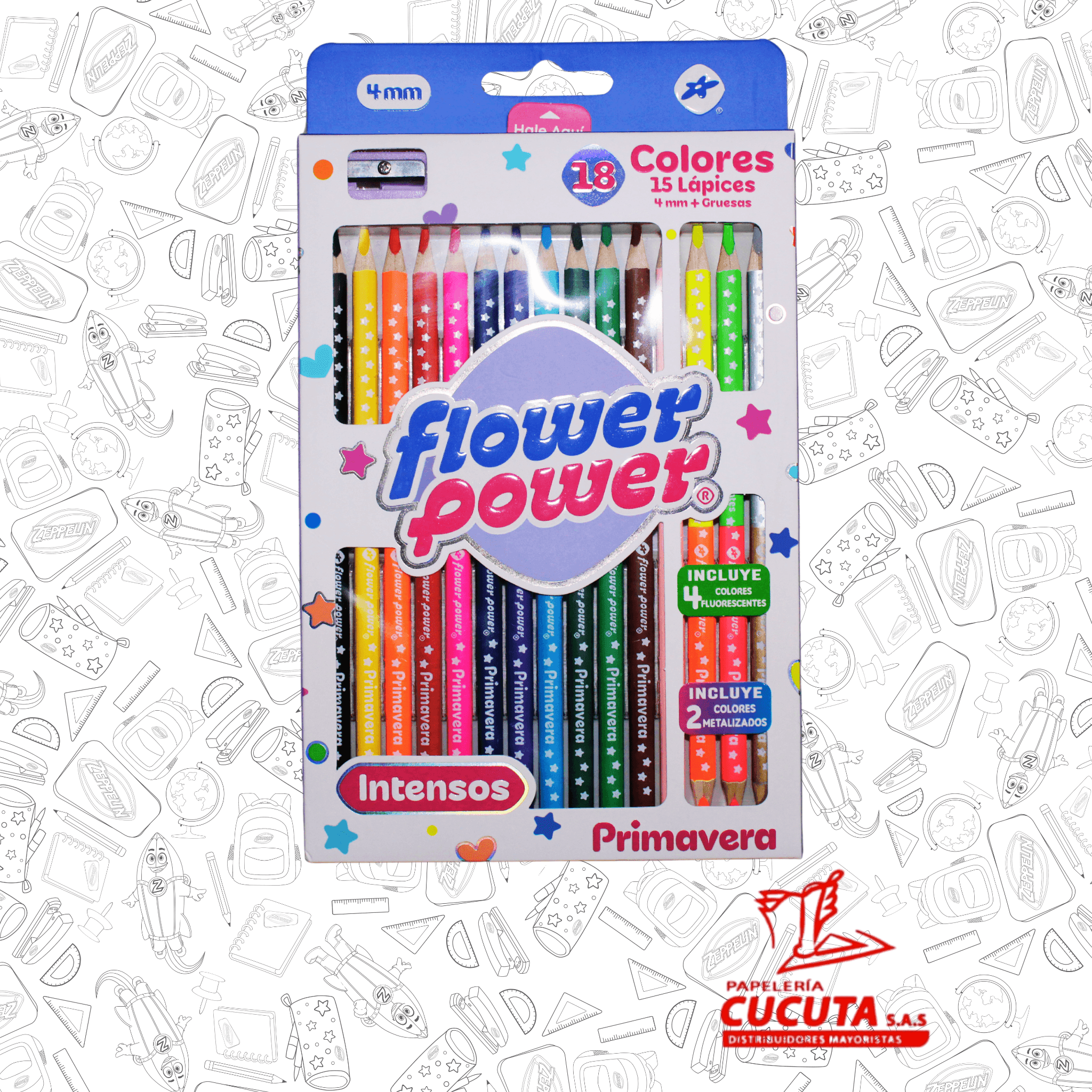 COLORES FLOWER POWER X 15 PRIMAVERA