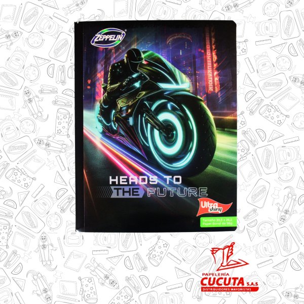 CUADERNO COSIDO 100HJ  GDE -2 ULTRA SHINY 20.3X26.2 PCX30 ZPP