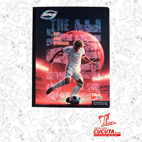 CUADERNO COSIDO 100HJ  GDE -2 ULTRA SHINY 20.3X26.2 PCX30 ZPP