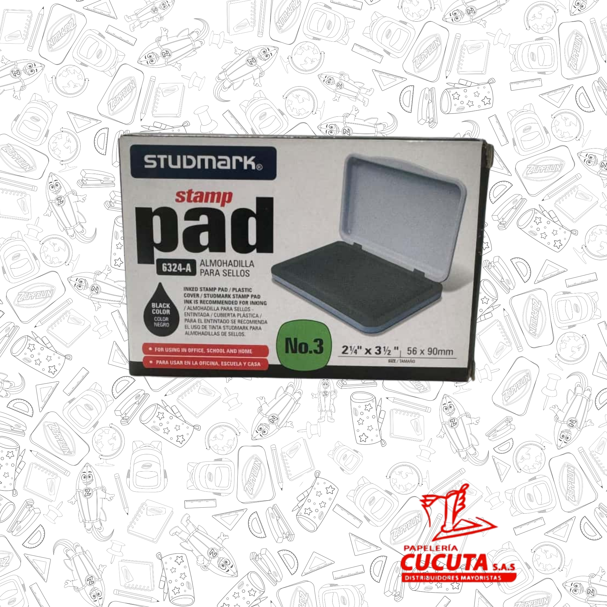 ALMOHADILLA CON TINTA R/F HUHUA GIGO-6324