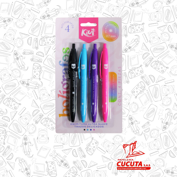 BOLIGRAFO KIUT X 4 NORMA