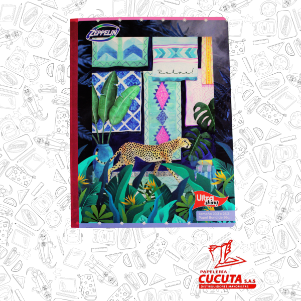 CUADERNO COSIDO 100HJ  GDE -2 ULTRA SHINY 20.3X26.2 PCX30 ZPP