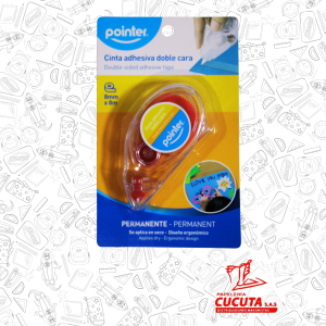 7 CINTA ADHESIVA DOBLE CARA 8MMX8M POINTER