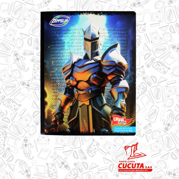 CUADERNO COSIDO 100HJ  GDE -2 ULTRA SHINY 20.3X26.2 PCX30 ZPP