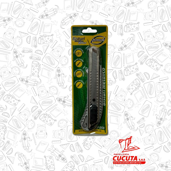 BISTURI FINO METALICO ZP058 ZEPPELIN