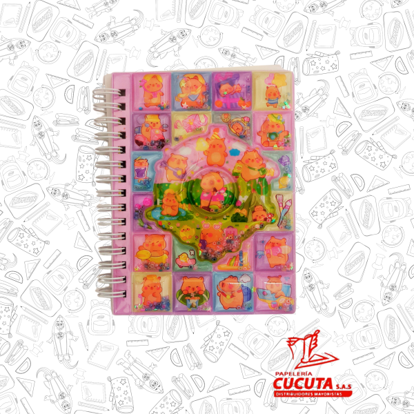 LIBRETA CAPIBARA BURBUJAS R/F LA-2253