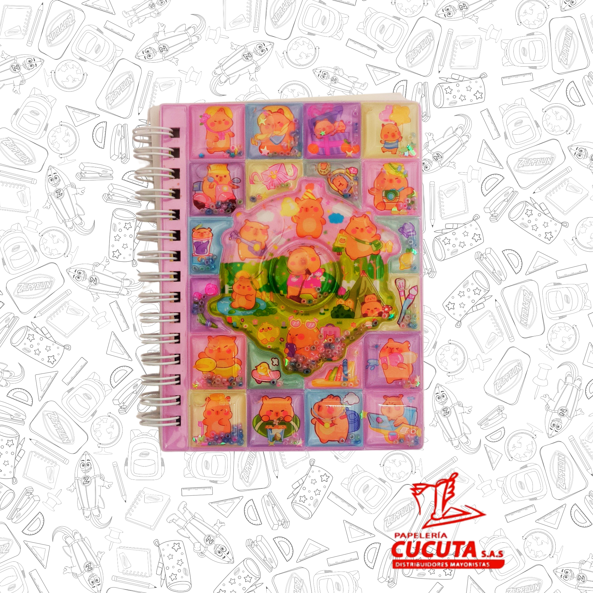LIBRETA CAPIBARA BURBUJAS R/F LA-2253