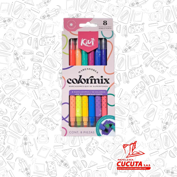 MARCADORES COLORMIX X 8 DP KIUT