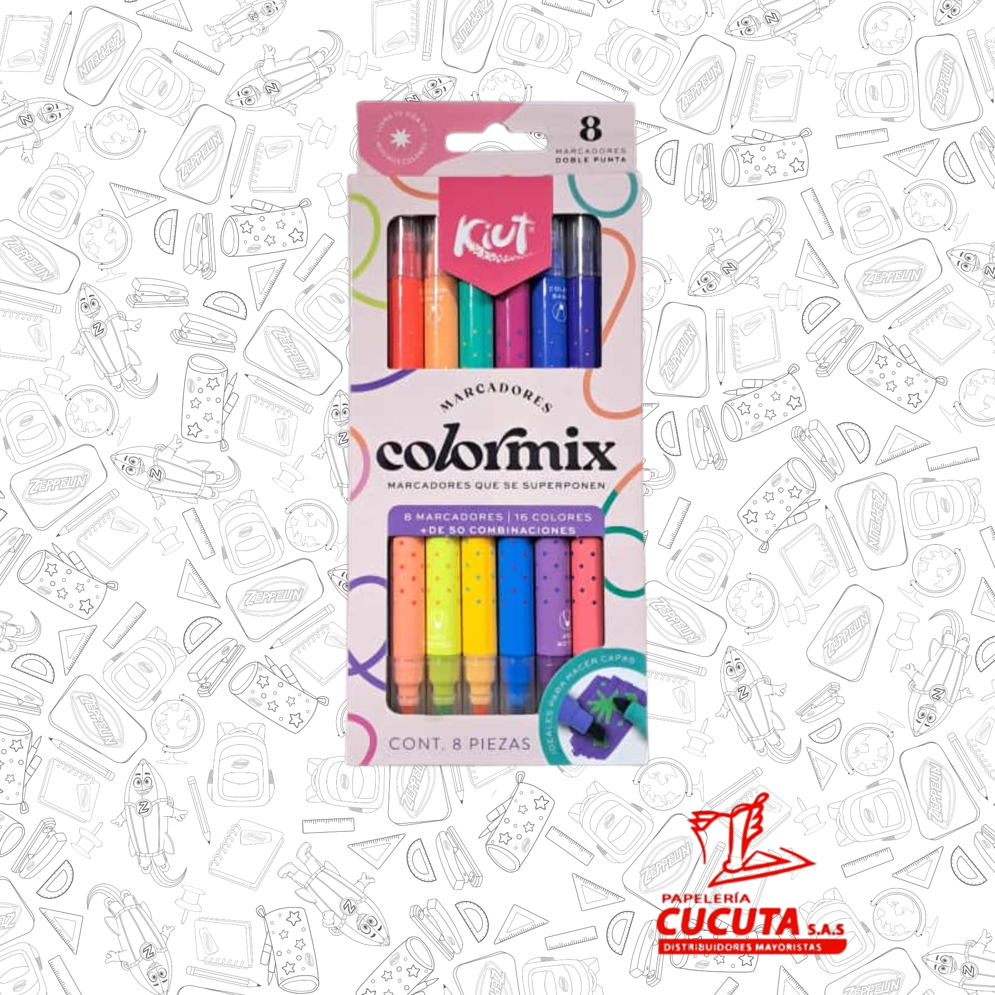 MARCADORES COLORMIX X 8 DP KIUT