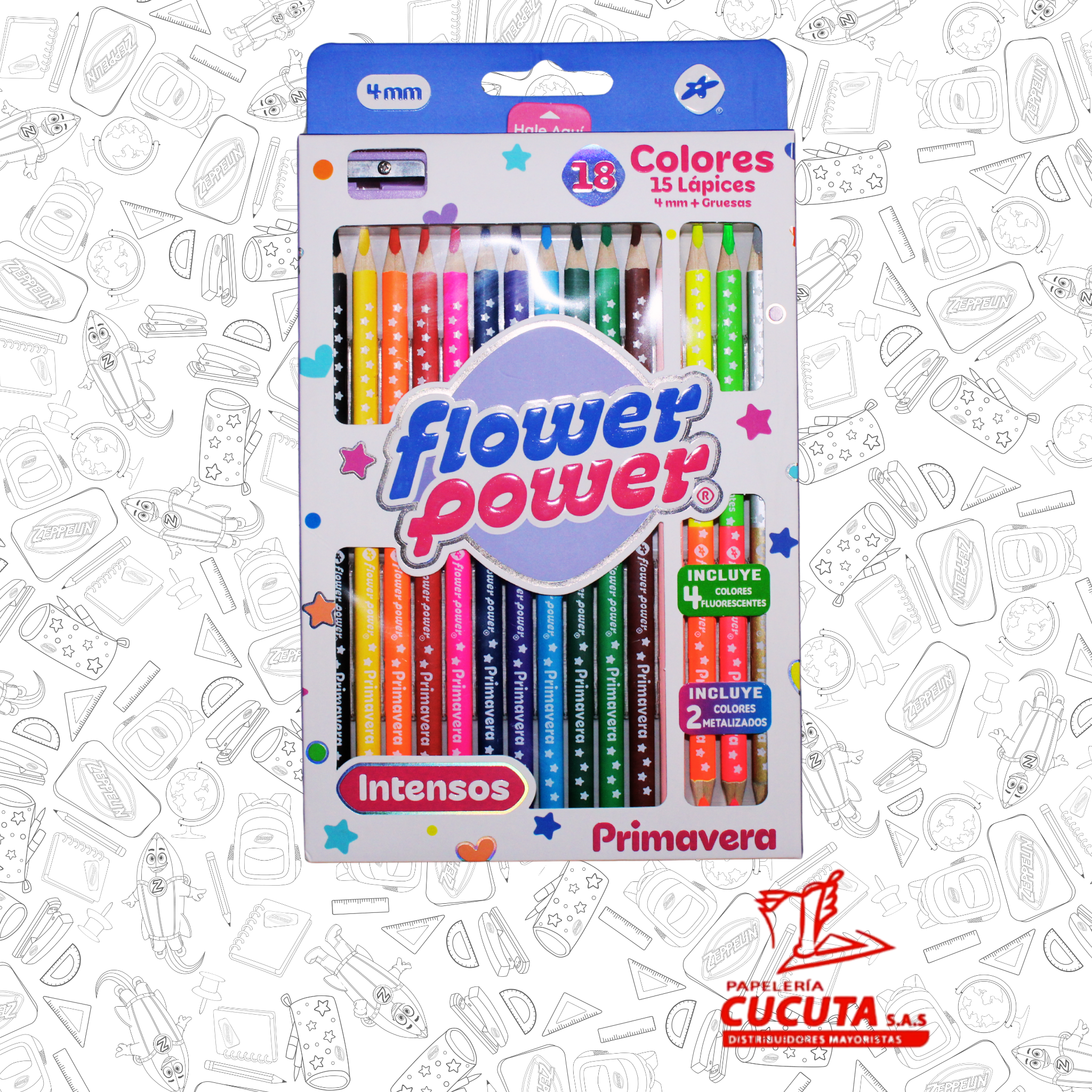 COLORES FLOWER POWER X 15 PRIMAVERA