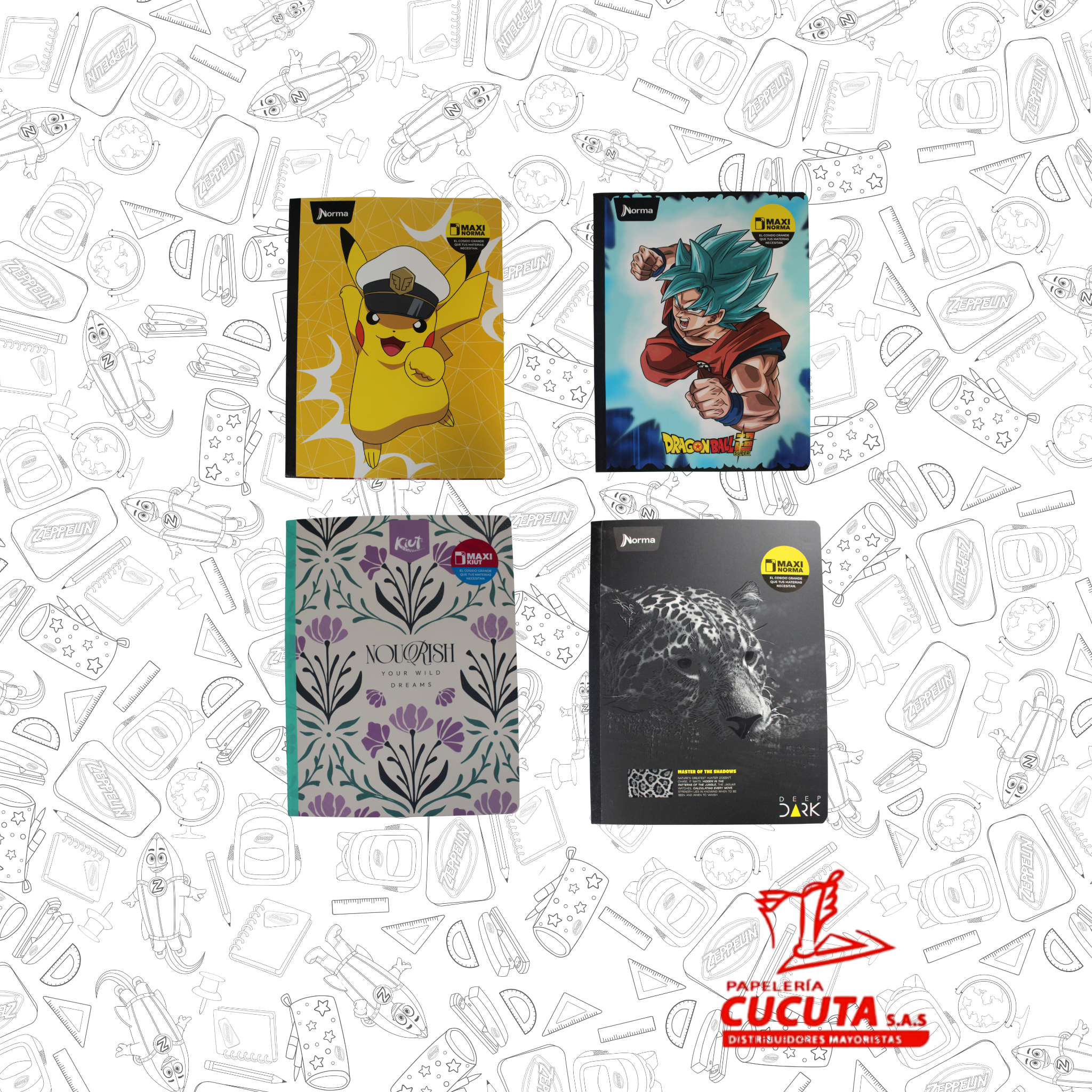 CUADERNO COS GRANDE G/M 100HJ-2 MAXI NORMA