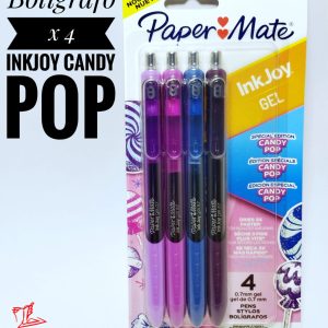 BOLIGRAFO X 4 INKJOY CANDY POP