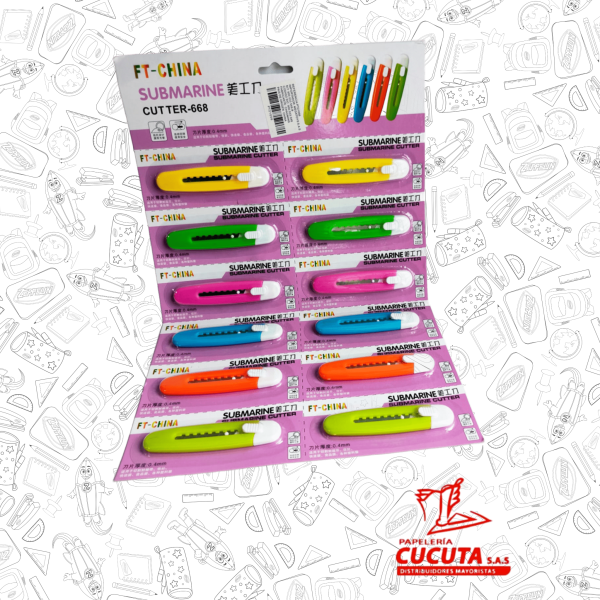 BISTURI BLISTER PT21056 CUTTER 668