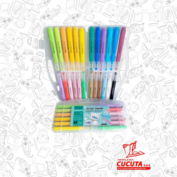 MARCADOR ACRILICO X 24 G-AM MK 24 CLARK