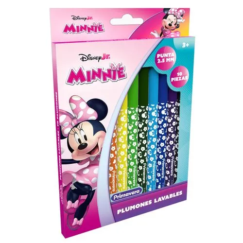 PLUMONES LAVABLES X 10 PERSONAJES PRIMAVERA