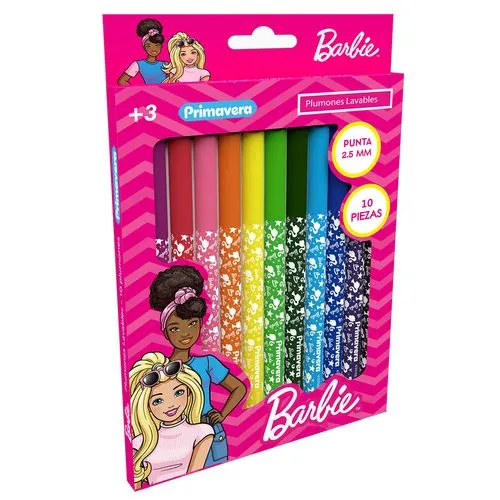 PLUMONES LAVABLES X 10 PERSONAJES PRIMAVERA