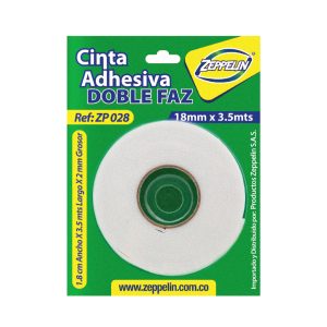 ZP 028 Cinta Adhesiva Doble Faz CINTA DOBLE FAZ MEDIANA 3.5 MT ZP028