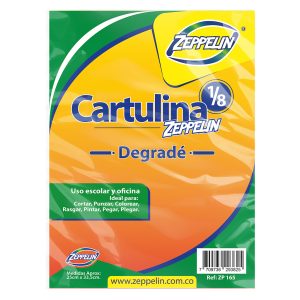 CARTULINA DEGRADE 1/8  X 10 ZEPPELIN ZP-165