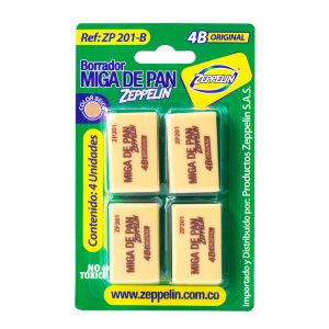 BORRADOR MIGA DE PAN BEIGE  X 4 ZP 201 B ZEPPELIN