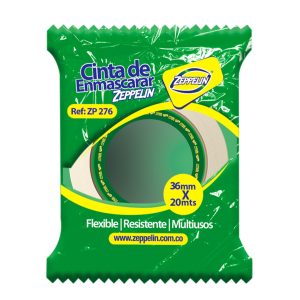 ZP 276 Cinta Enmascarar 36x20 CINTA ENMASCARAR 1.5 X20 YARDAS ZP 276 ZEPPELIN PC X70